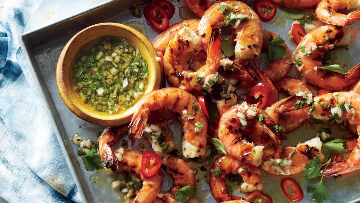 Honey-Brined Grilled Shrimp