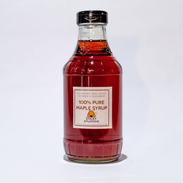 Grade A Dark Amber Maple Syrup, 16oz.