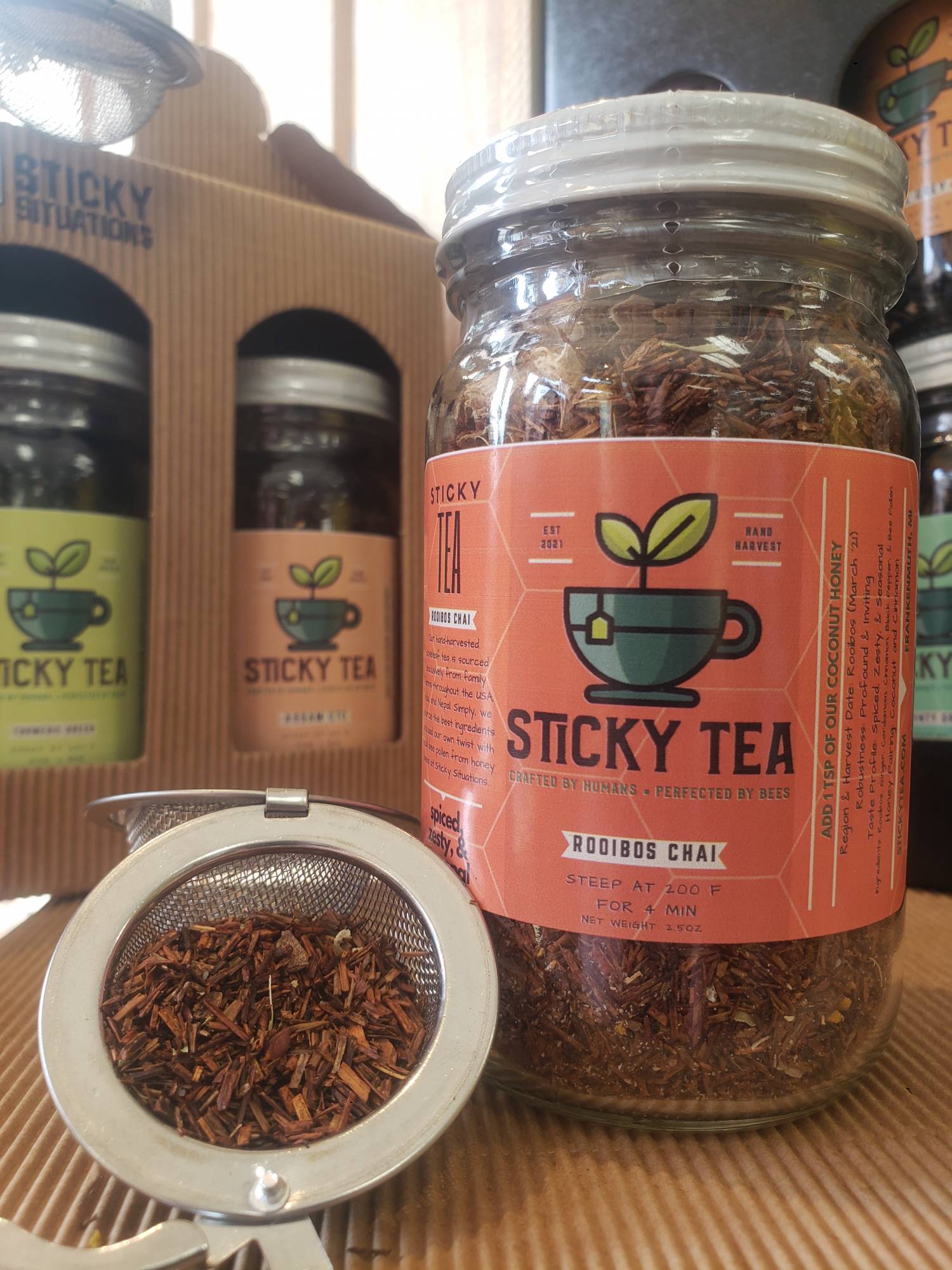 Rooibos Chai Sticky Situations & Extra Virgin Oil