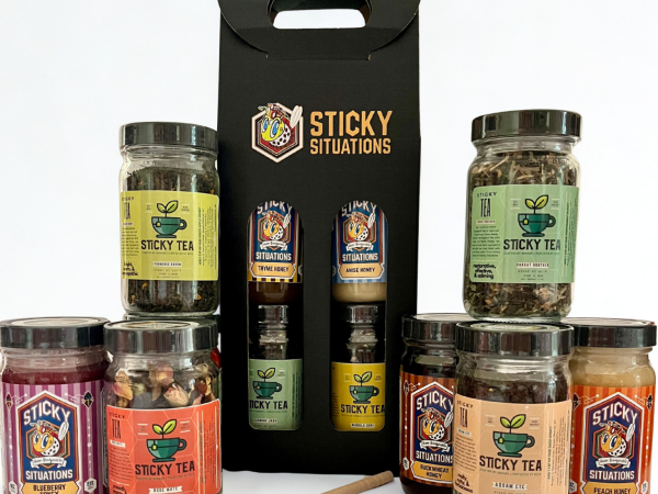 Customizable honey and tea box