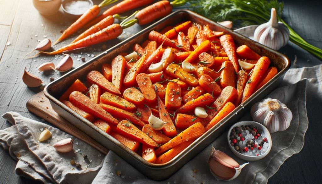 Oven Baked Carrots with Chai Tea Honey