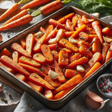 Oven Baked Carrots with Chai Tea Honey